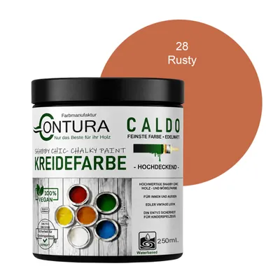 Produktbild von Contura BeGreen 250ml. Kreidefarbe Shabby Chic Möbellack - 28 Rusty