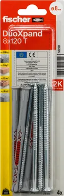 Obrázok produktu pre Rámčový Dúbel 8X120 T K Nv Fischer Duoxpand