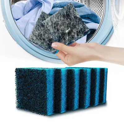 Obrázok produktu pre Odstraňovač chlpov pre práčku – Opakovane použiteľný filter na chlpy a vlákna – 6 kusov
