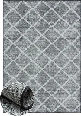 Zdjęcie produktu dla Dywan zewnętrzny MY-RUG "Bonnie" 230X160 cm, szary, z nowoczesnym wzorem, na taras lub balkon