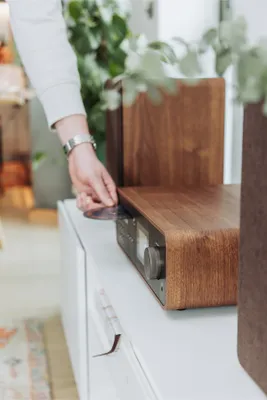 Produktbild von PURE Classic Stereo Coffee Black/Walnut EU/UK