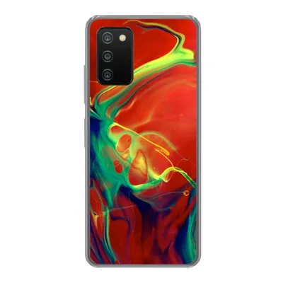 Produktbild von MuchoWow® Handyhülle Schutzhülle Hülle für Samsung Galaxy A03s Kunst - Tinte - Farben - Psychedelisch Silikon Softcase Handy Hülle - Schutz