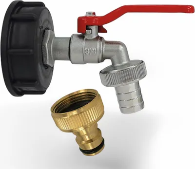 Produktbild von IBC Adapter S60 Auslaufhahn Steckkupplung Wasserhahn 3/4 Zoll