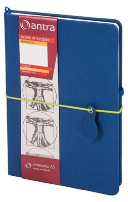Imagen del producto de Cuaderno Renesans A5, con puntos, color granate