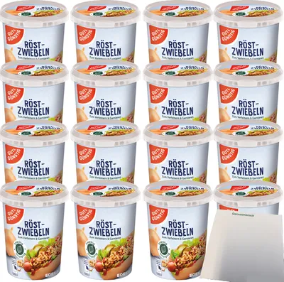 Produktbild von Gut & Günstig Röstzwiebeln knackig & knusprig VPE (16x150g Dose) + usy Block