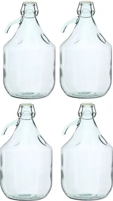 Produktbild von 4 Stück 5L Gärballon mit Bügelverschluss