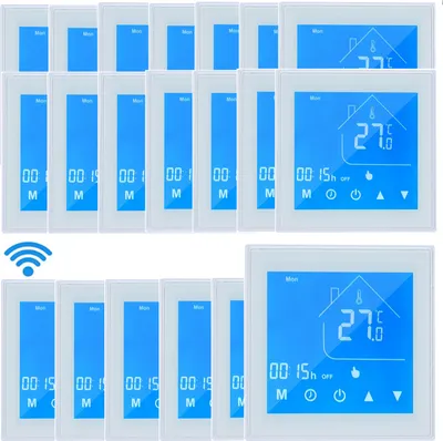 Obrázok produktu pre 20X WiFi inteligentný termostat Digitálny izbový termostat LCD pre 5A vodné vykurovanie Podlahové vykurovanie APP Control Týždeň Programovateľný regulátor teploty pre domácnosť Škola Kancelária Hotel