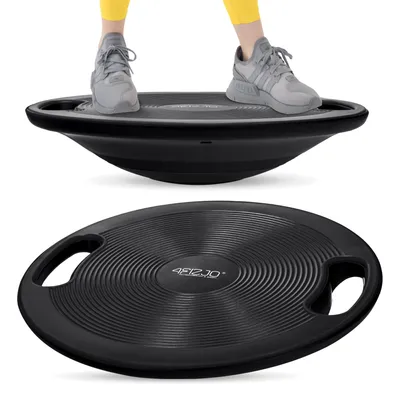 Produktbild von 4FIZJO Balanceplattform 40 cm, PVC, ABS, für Gleichgewicht und Stabilität, schwarz