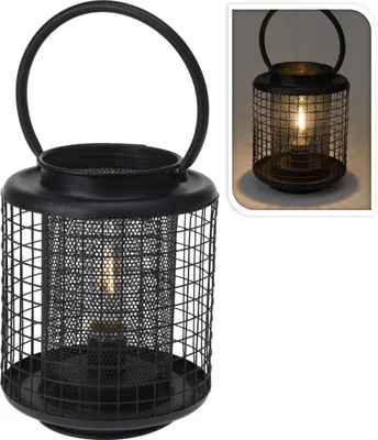 Obrázok produktu pre PROGARDEN Lucerna stojaca s LED žiarovkou oceľová 18 cm KO-HZ1952290