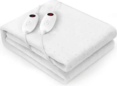 Obrázok produktu pre Vyhrievaná podložka pod matrac - 160 x 140 cm - 6 stupňov vyhrievania - 8 h automatické vypnutie - Bavlna - Zástrčka EÚ - Pre manželskú posteľ