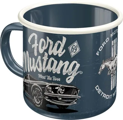 Image de Nostalgic-Art - Gobelet en émail - Ford - Ford Mustang The Boss