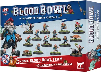 Produktbild von Games Workshop Blood-Bowl-Team der Gnomes: Die Glimdwarrow Groundhogs, Sammelfigur