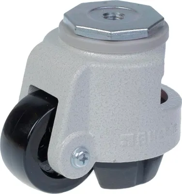 Produktbild von Nivellierserie HRIG-POA 63G 63mm schwenkbar Bolzenloch mit Gewinde M12x15mm Lenkrolle mit