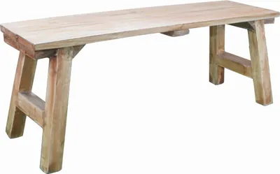 Immagine prodotto di Panchina vintage rustica in legno massiccio di mogano