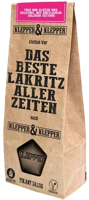 Produktbild von Klepper & Klepper Das beste Lakritz aller Zeiten pikant salzig 200g