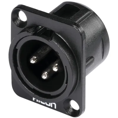 Produktbild von HICON XLR Einbaustecker 3pol HI-X3DM-M