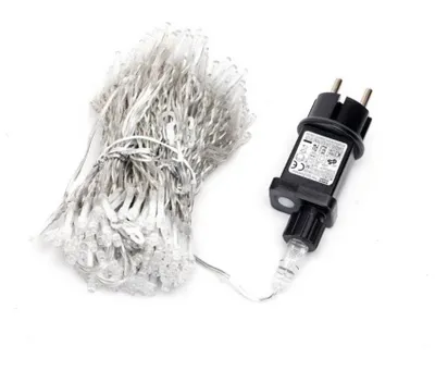 Vorhanglichter, batteriebetrieben, kaltweiß, 1 m x 1 m