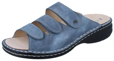 Immagine prodotto di Finn Comfort Hellas mulo da donna, jeans (blu), pelle, NUOVO, confortevole - muli da donna / separatori di punta, blu, pelle (alfa)