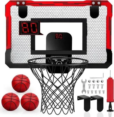 Obrázok produktu pre Detský basketbalový kôš s automatickým bodovaním – darček pre chlapcov a dievčatá – do interiéru aj exteriéru