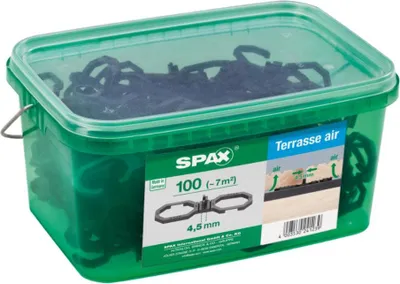 Immagine prodotto di SPAX® 4009422545009 SPAX® Terrassen-Abstandshalter AIR 4,5 mm, 100 St.