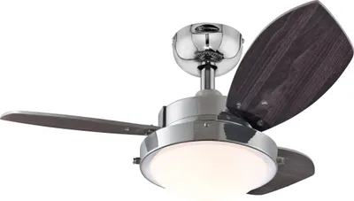 Immagine prodotto di Ventilatore da soffitto con luce e catenelle Wengue 76 cm