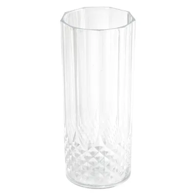 Produktbild von 6er Set Kunststoff Longdrink-Gläser Kristalleffekt 400ml / Ø6x15cm