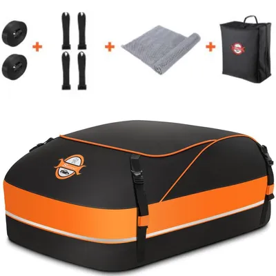 Produktbild von Dachbox Dachtasche Dachkoffer - 430 L - Wasserdicht - Antirutschmatte - Für Auto ohne Dachträger