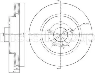 Produktbild von 2x METELLI Bremsscheibe 23-0700C passend für MERCEDES-BENZ M-Klasse (W163)