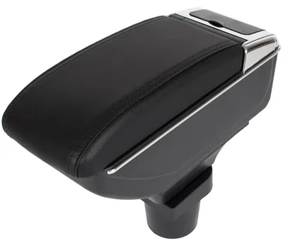 Produktbild von Mittelarmlehne Armlehne Leder Bezug schwarz für Toyota Yaris II 2006-2012