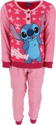 Zdjęcie produktu dla Piżama dziecięca Lilo & Stitch - przytulna koralowa piżama z polaru 5 lat różowa