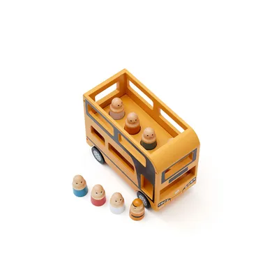 Produktbild von Kid’s Concept Double decker AIDEN, 2 Jahr(e), Schwarz, Gelb, MDF-Platten, Pinienwald, Sperrholz, Edelstahl