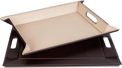 Produktbild von Wendetablett, Schokobraun/Cremefarben, 2 Größen: klein