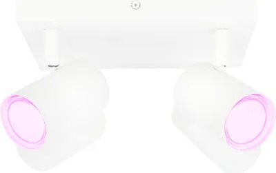 Produktbild von Ledvion - LED Deckenstrahler, Weiß 4-lights, Dimmbare, 5W, RGBWW, Kippbar, GU10 Fassung, IP20, Inkl. GU10 Lampe