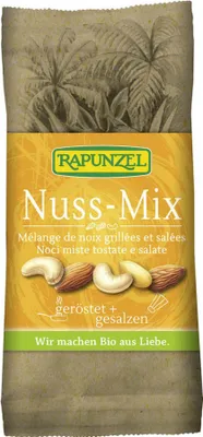 Obrázek produktu pro Rapunzel 210015, Směs oříšků, 60 g, 630 kcal, 23,67 g, 52,3 g