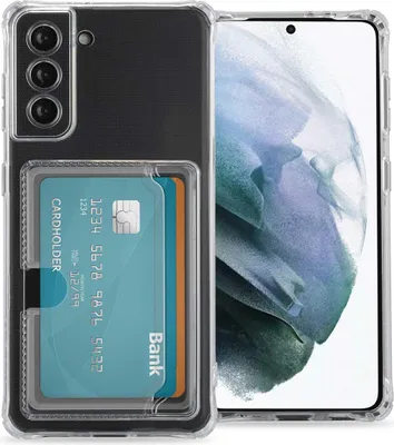 Zdjęcie produktu dla imoshion Softcase Backcover z uchwytem na kartę do Samsung Galaxy S21 - przezroczysty