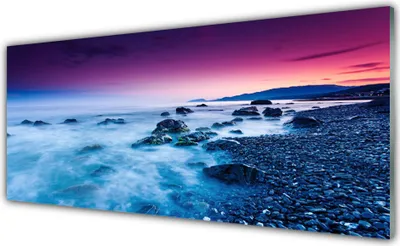 Produktbild von Glasbilder 125x50 Wandbild Druck auf Glas Meer Strand Landschaft