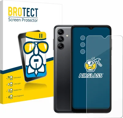 Produktbild von BROTECT Schutzglas für Samsung Galaxy A04s (Display+Kamera) Schutzfolie Panzer Folie Glas Display Schutz klar