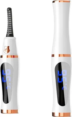 Immagine prodotto di INF Arricciaciglia Elettrico Riscaldato per Lunga Durata, Ricaricabile USB Bianco