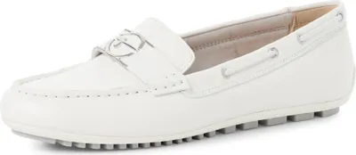 Produktbild von Tamaris Damen Slipper Leder Mokassin sportlich Zierspange 1-24630-44, Größe:41 EU, Farbe:Weiß