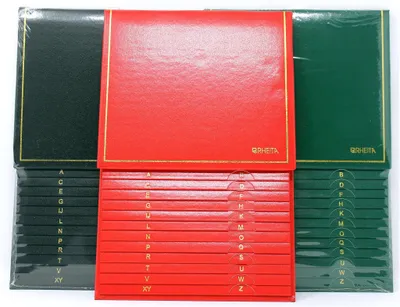 Produktbild von Rheita Telefonschuppenregister mit Goldleiste, 4 verschiedene Farben
