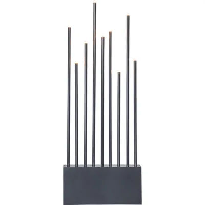 Produktbild von Star Trading 644-09, Leichte Dekorationsfigur, Grau, IP20, Weiß, 9 Glühbirne(n), E5