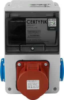Produktbild von Wandverteiler XS 16A 2x230V IP44 Stromverteiler Komplett Verdrahtet Doktorvolt DV-5114-D