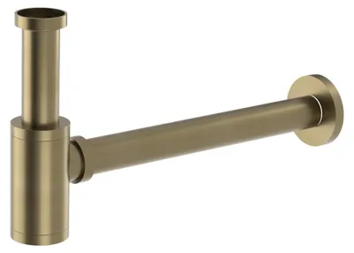 Produktbild von Waschtisch- Siphon 5/4", Auslauf 32mm, Rund, Gold matt