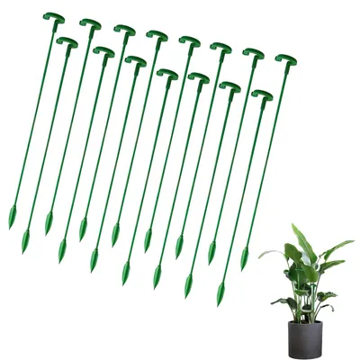 Produktbild von Pflanzenstab Pflanzenstütze Rankhilfe - 27 cm - Kunststoff - 15 Stück