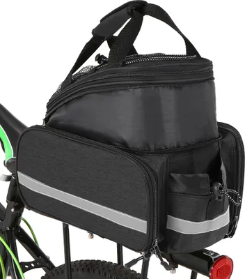 Produktbild von Fahrrad-Rš¹cksitztasche Multifunktions-erweiterbare wasserdichte MTB-Fahrradtasche Fahrradtr?gertasche mit Regenschutz