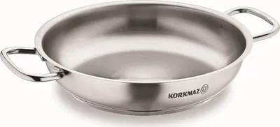 Image de Korkmaz Proline Poêle à paella pour induction Omlet Sahan Poêle à omelette Frypan 32 x 6 cm A1194