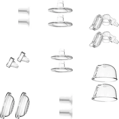Productafbeelding van Borstkolf Accessoires - Vervangende Onderdelen - Borstvoeding Ondersteunen - Voedselveilig Siliconen - 22/26/24/28 mm - Transparant
