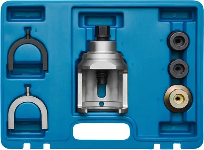 Produktbild von KRAFTPLUS K.277-1304 Traggelenk Werkzeug Satz Kugelgelenk Ausdrücker Abzieher kompatibel mit VW T4 Bus Vorderachse Abdrücker Set