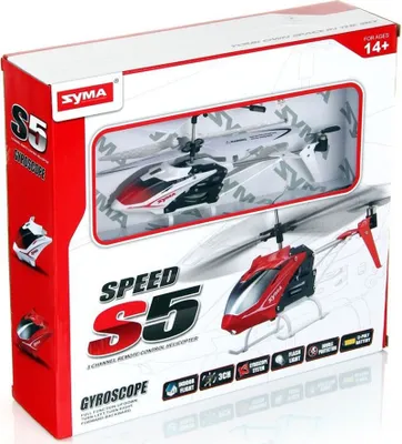 Obrázek produktu pro Syma RC vrtulník na dálkové ovládání S5 3CH, 3,7V, 1:24 bílý