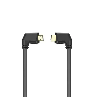 Zdjęcie produktu dla Kabel HAMA High Speed HDMI™, wtyk-wtyk, 90°, Ethernet, pozłacany, 1,5 m (00205022)
